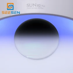 The thinnest and lightest uncut top quality 1.74 high index ASP UV400 SHMC Photogrey&Photobrown ophthalmic lenses