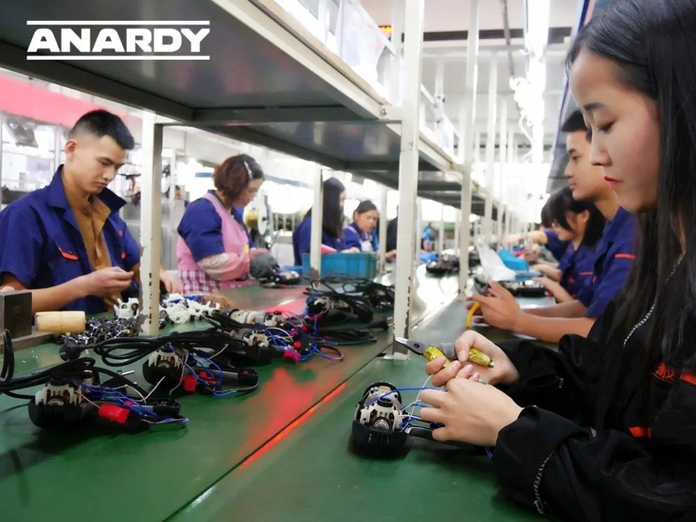 ANARDY AAG100-6 long handle 100mm/115mm/125mm variable speed angle grinder switches