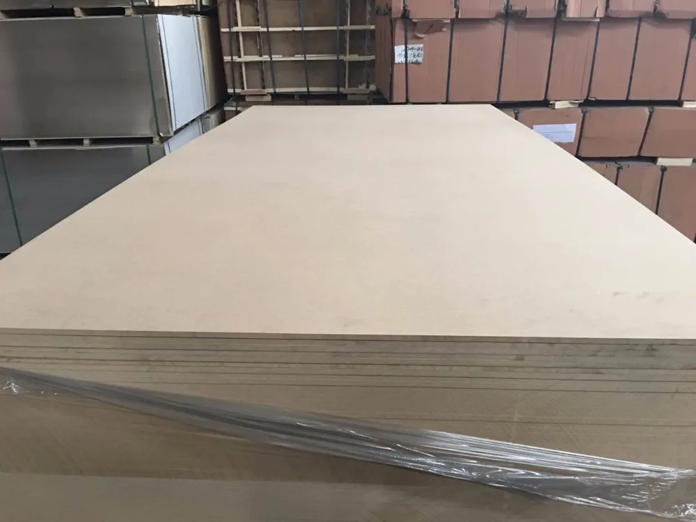 High quality 3mm 4mm 5mm 6mm 9mm 12mm 15mm 18mm melamine white laminated fiber boards front Wood MDF HDF board for Furniture