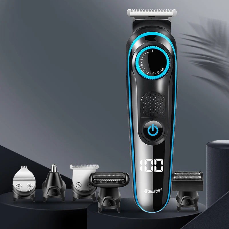 Professional Beard nose Trimmer Electric Cordless 5 in 1 Hair Clipper cutting Mustache men Grooming kit trimmer for men