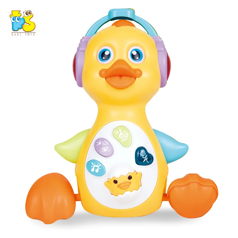 18M+Baby musical toy flapping dancing walking yellow duck baby educational