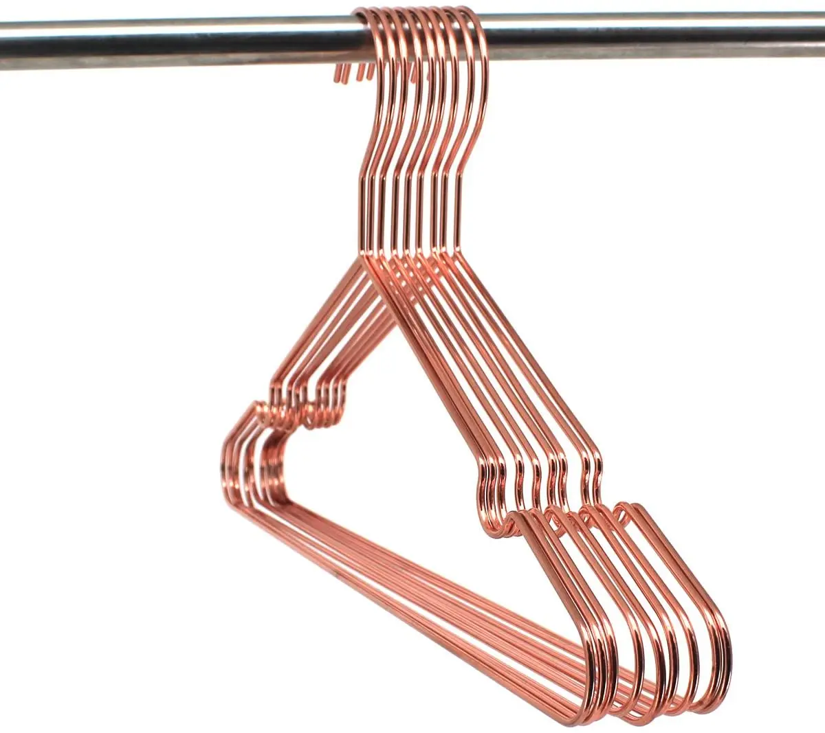 Wholesale Cheap  Rose Gold  Metal Clothes Hangers