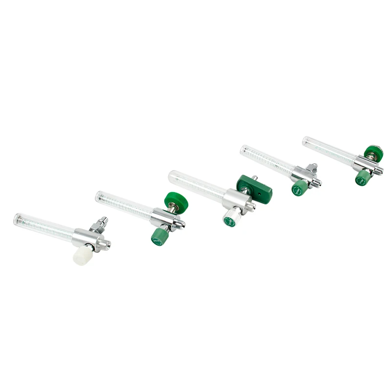 Medical Instrument Wall Type Oxygen Flowmeter With Chemetron /Ohmeda/ Barb Adapter