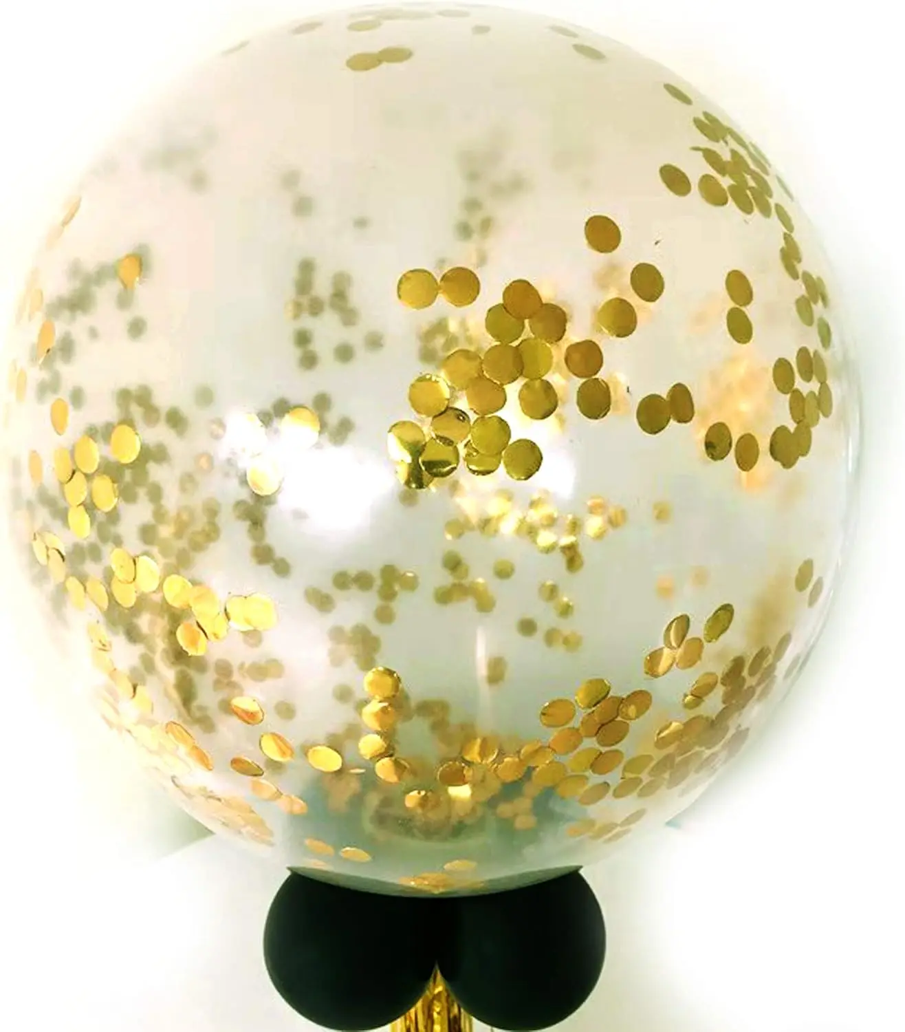 36 Inch Jumbo Confetti Balloons Round Latex Balloons Giant Confetti Balloons for Birthday Wedding Baby Shower Party Decor