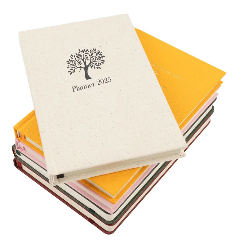 A5 A6 B5 Dotted Grid ruled lined 2025 Elastic band Hardcover Planner Notebook Journal