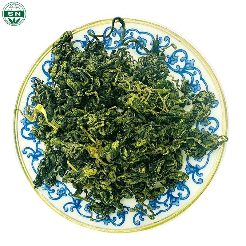 High Quality Chinese Natural Herb Gynostemma Jiaogulan Tea Herbal Flavor Tea Good For Health More Leaves Less Stems