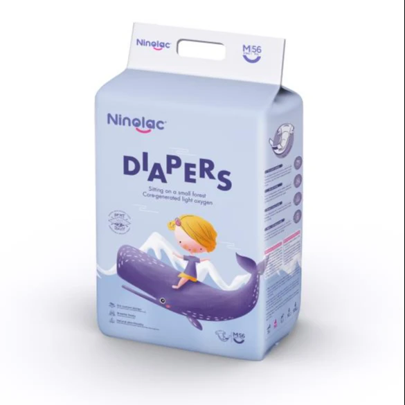 Ultra thin super absorbent Disposable Baby pull up Diaper training Pants OEM Factory Material Non Woven Fabric