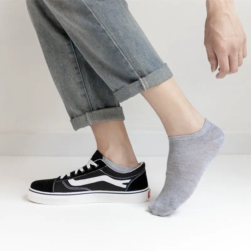 Wholesale Cheap Lot Pack Men Women Solid Color Sport Cotton Socks Ankle Socks Classical Black White Grey Invisible Socks
