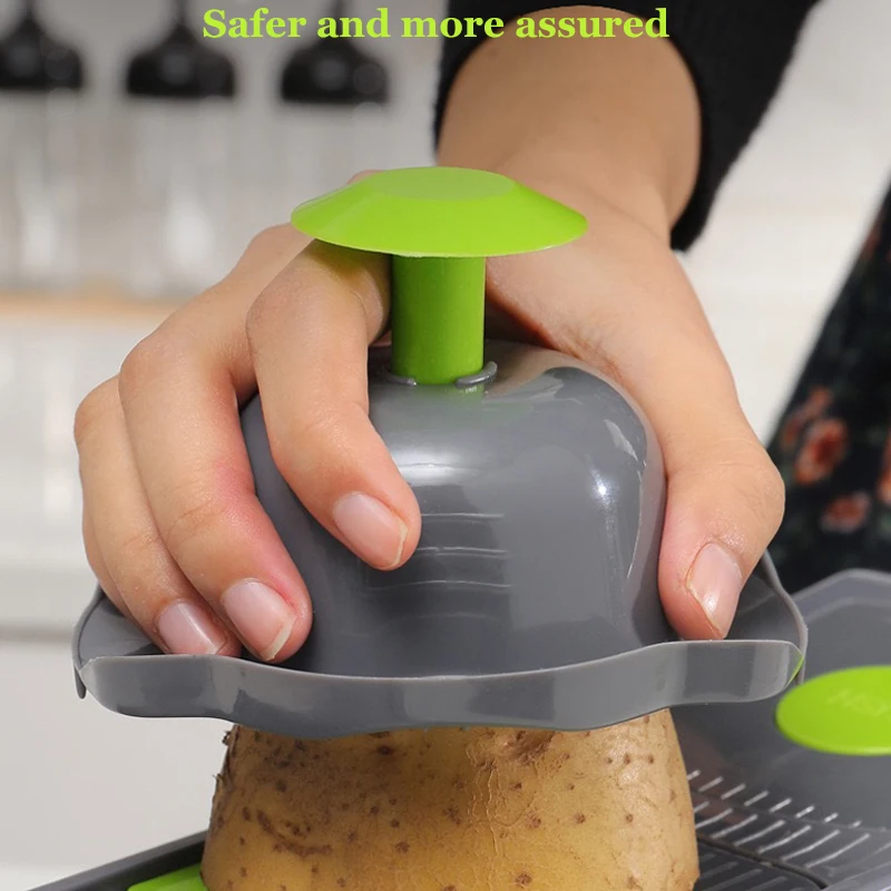 Оптовая продажа Многофункциональные кухонные гаджеты пластиковый нож для резки чеснока лука и инструменты измельчения фруктов овощей