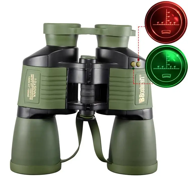 Binoculars with coordinates 10x50 autofocus high power night vision adult fixed focus telescope