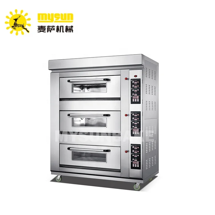 Bakery Equipment Commercial Stainless Steel Single Deck 2 Tray Gas Oven