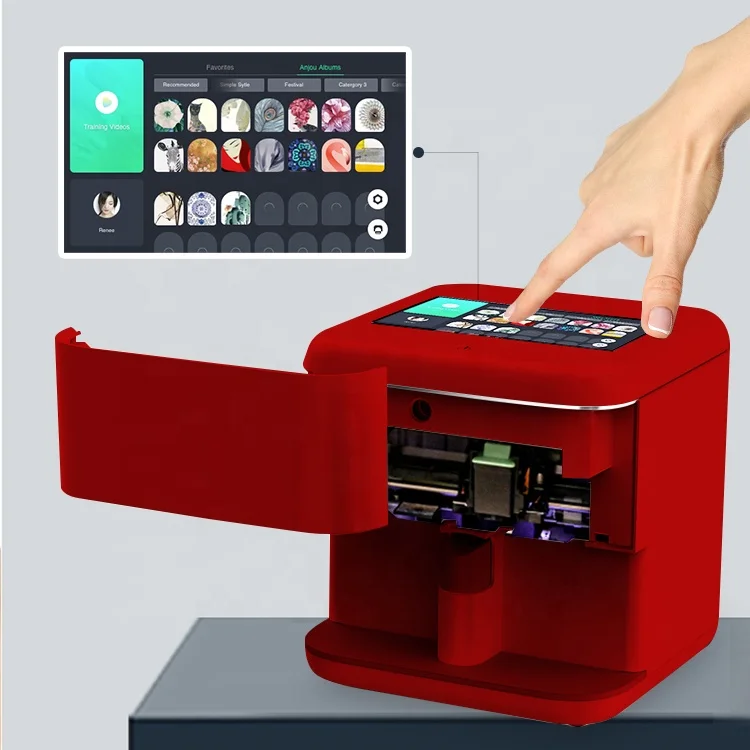 Умный Автоматический цифровой принтер для дизайна ногтей и верхней части волшебный принтер для ногтей 3D струйный принтер для дизайна ногтей