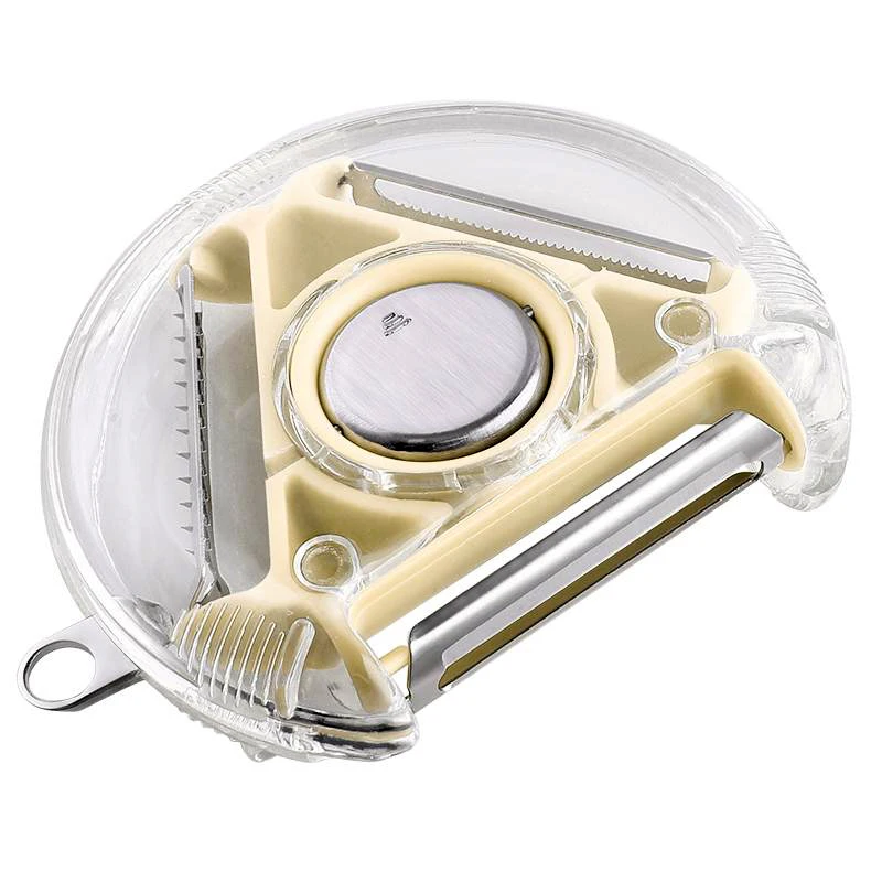 3 In 1 Multi-purpose Stainless Steel Potato Peeler Slicer Grater Shredder Vegetable Fruit Tool For Kitchen Gadget Accessories