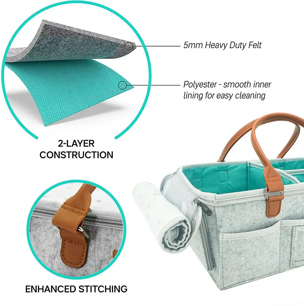 Factory Price Bed Organizer Hanging Diaper Organizer Storage Boxes & Bins Clothing Organizer for Crib Factory Direct Sales China