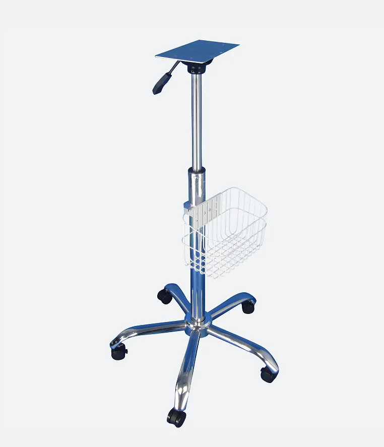 High Quality Oem Odm Hospital Cart Mobile Medical Rolling Stand Icu Patient Monitor Trolley