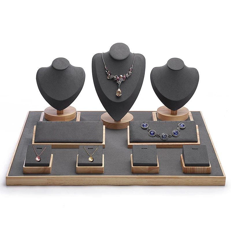 DIGU jewelry display stand wood jewelry packaging & display earrings necklace pendant  display stand jewelry