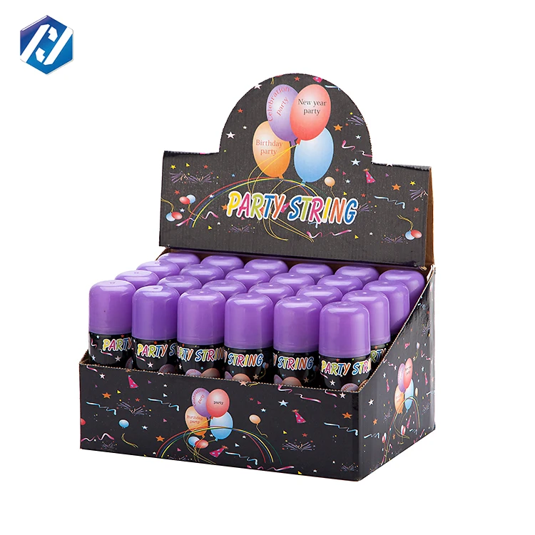 Low price OEM Hot Sale New Product Crazy Ribbon spray  party biodegradable city silly string