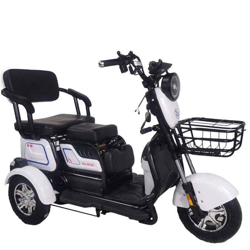 Hot sale small electric tricycle convertible single and double seater, premium scooter