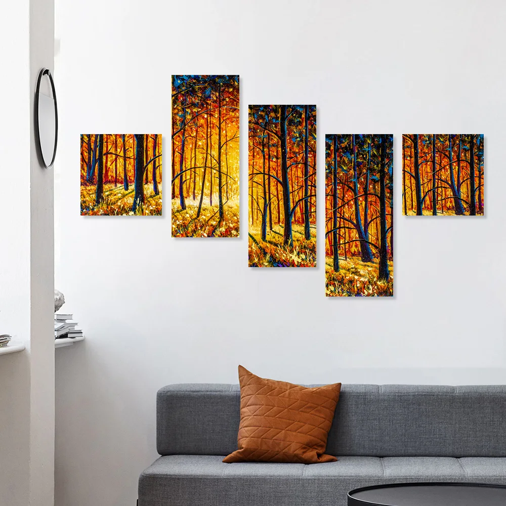 Amazon Top Sale Hand Painted  Wall Art Decor Acrylic 3d Tree Branches Abstract Modern Art Oil Painting On Canvas