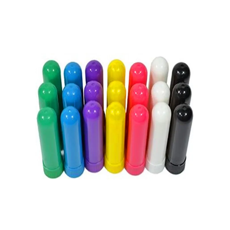 Pp Plastic Smooth Custom Empty Nasal Inhaler Tube Packaging Stick With Cotton Wick For Aromatherapy Essential Oils