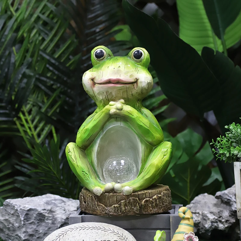 Redeco Wholesale Smoking Gnome Magnesia Crafts LED Solar Fashion Gnome Christmas Decorations Magnesium oxide Crafts