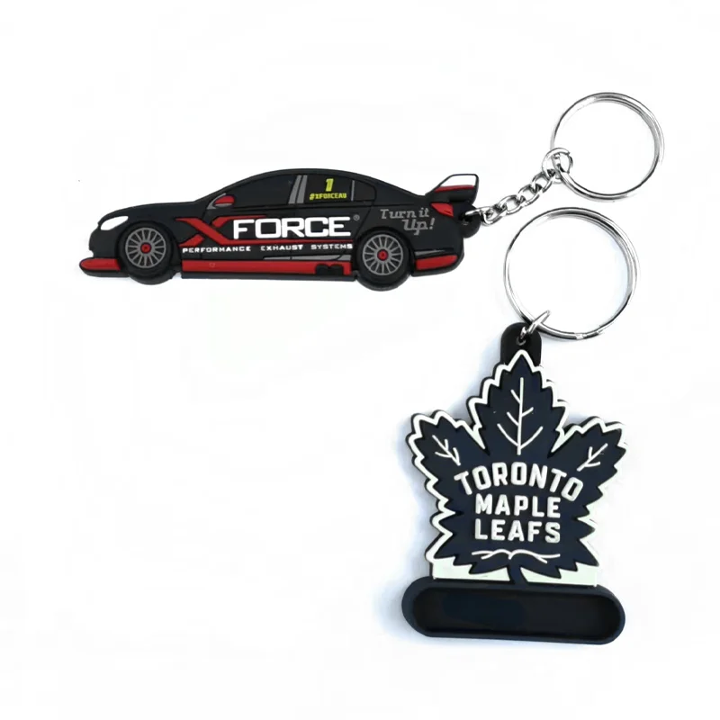 Promotional Custom PVC Car Logo Keychain Customizable Bulk Keychain & Carabiner Items in Bulk for Gifts