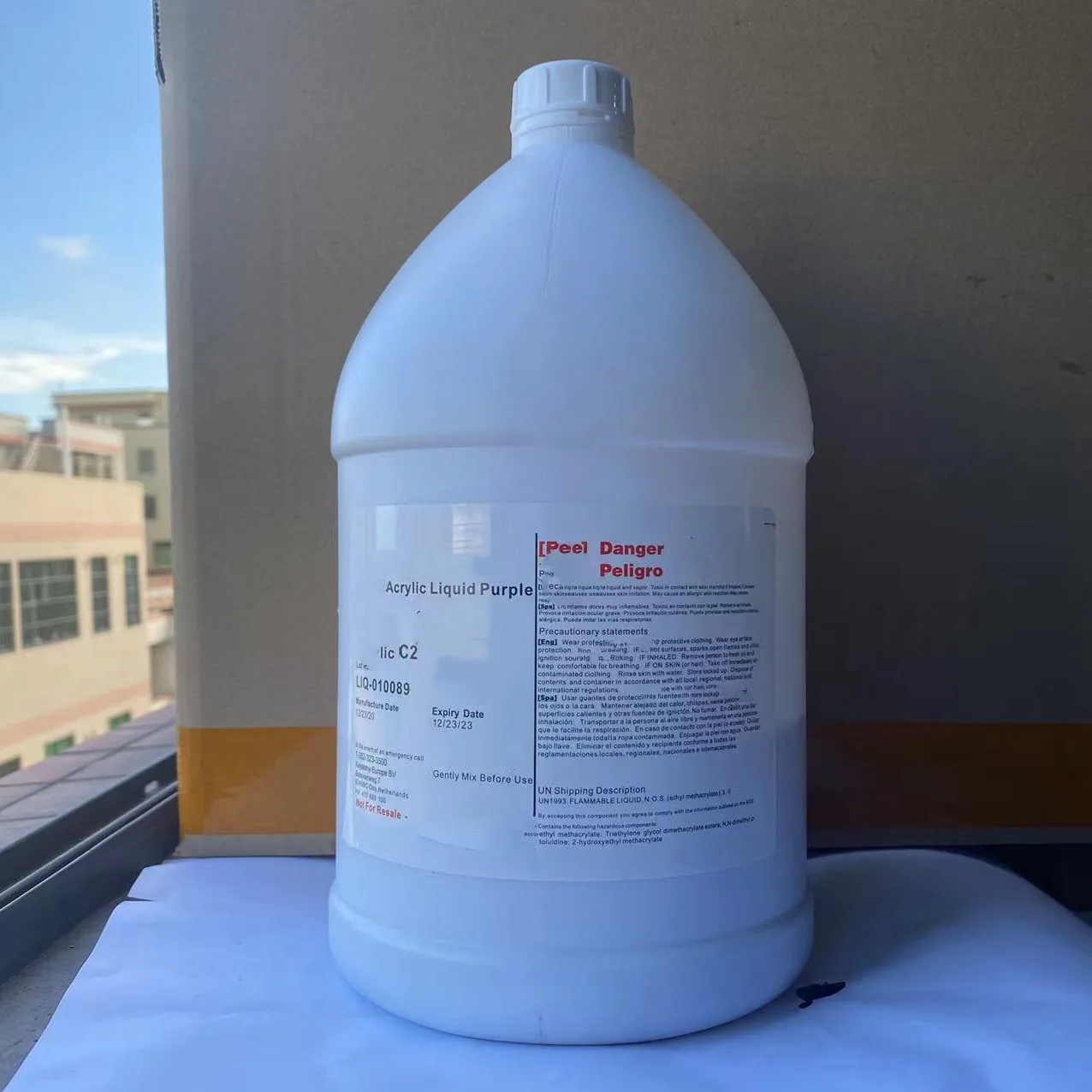 private label acrylic powder OEM Fast Medium slow Dry 1000ML GALLON MMA EMA Purple acrylic Nail liquid Monomer