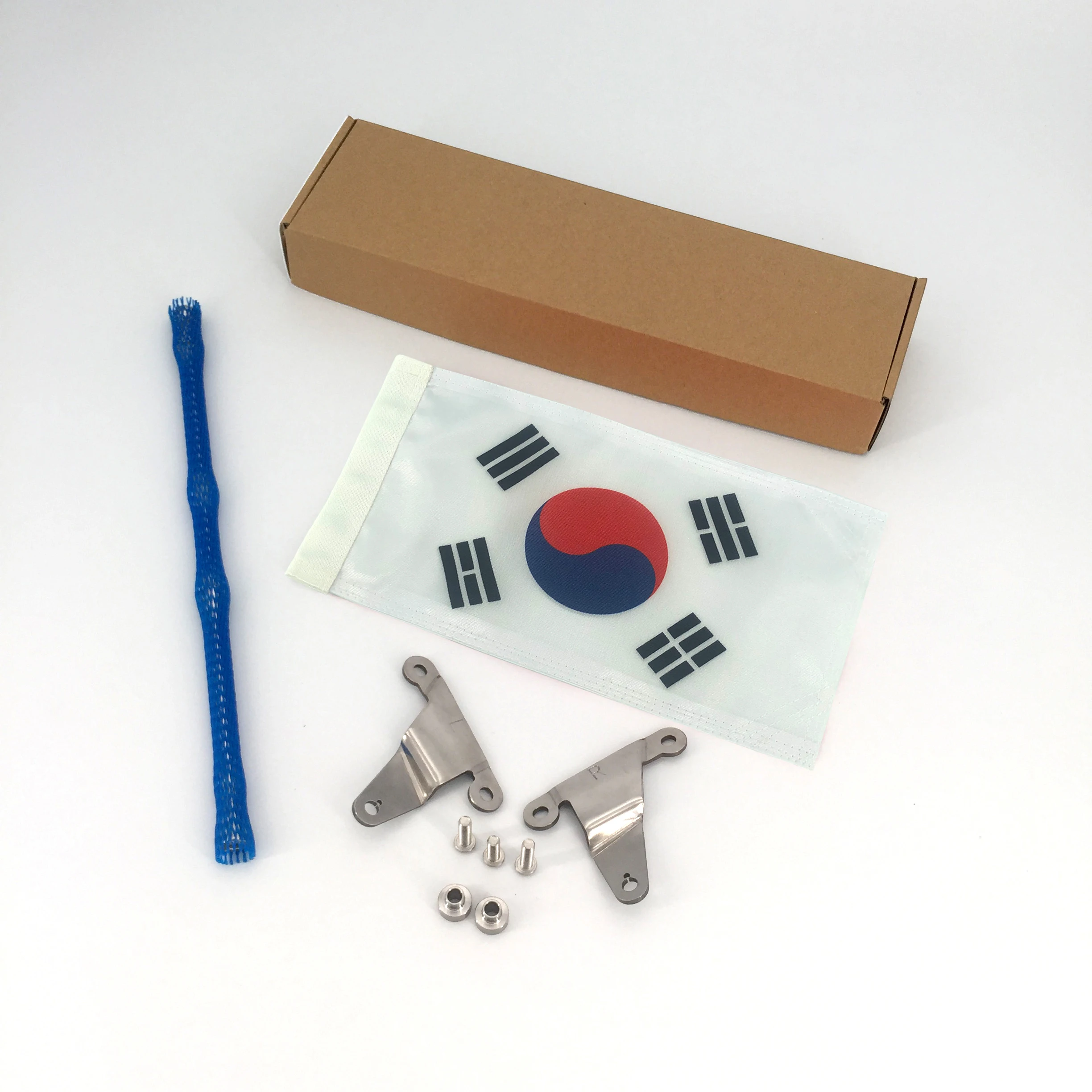 
Motorcycle Flag Cloth Flagpole Flag Set Electroplating Mounting Base For HONDA GOLD WING GL1800 2018-2020 