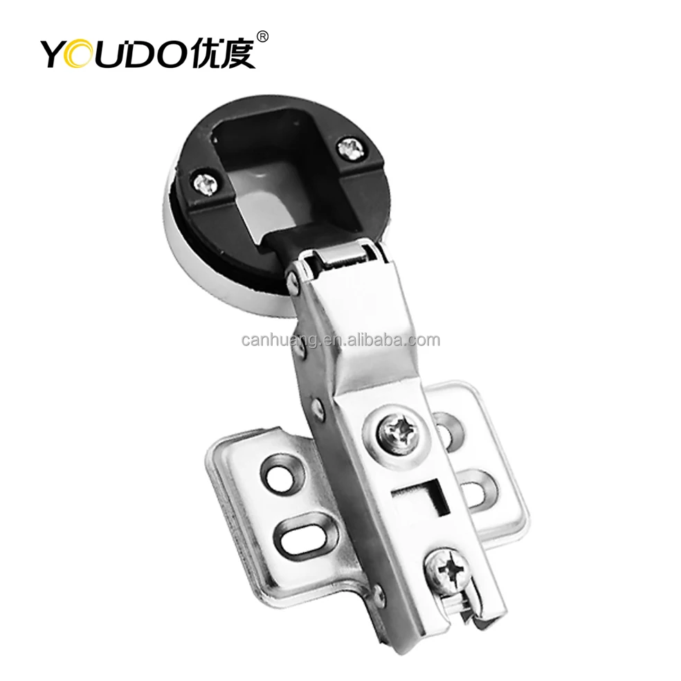 YOUDO Concealed Glass Cabinet Hydraulic Hinge Modern Design Glass Cabinet Door Hinge Furniture Hinges