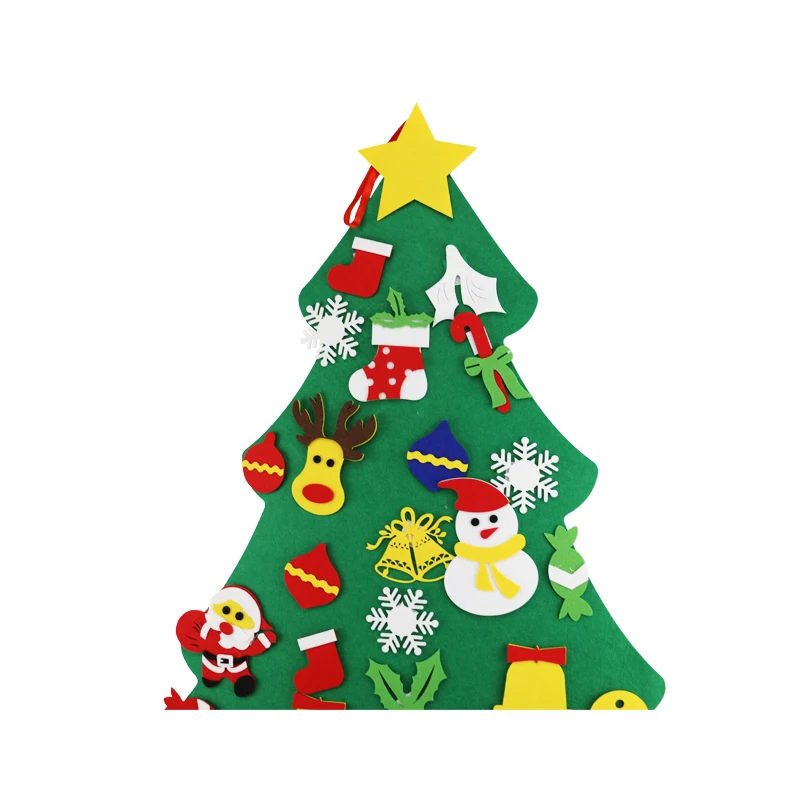 Factory Custom Christmas Tree New Year Gifts Kids Toys Tree DIY Felt christmas tree decoration