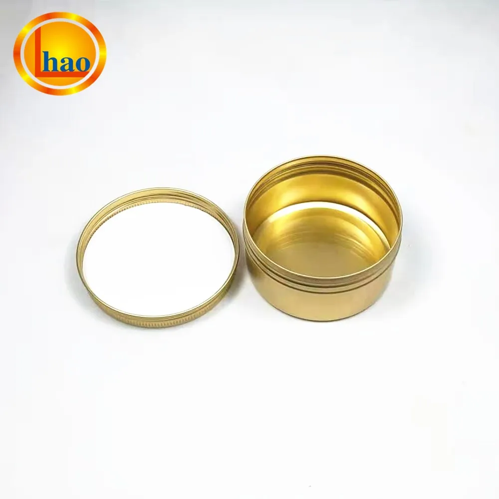 
factory wholesale fast delivery stock 20ml to 250ml small to big empty gold tin 
