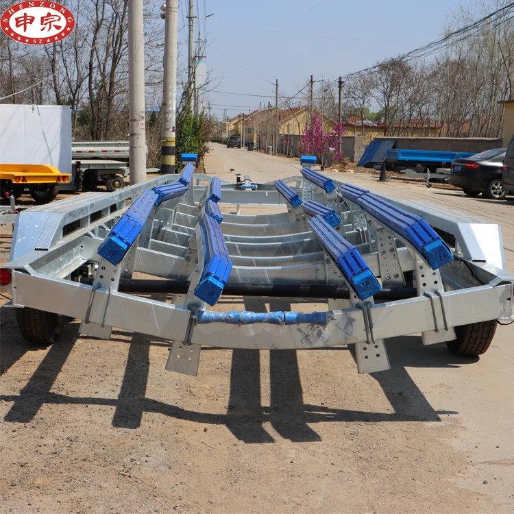 Factory supply watercraft 7 ton three axle Boat Trailers