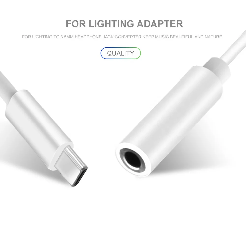 Type c to 3.5mm female audio jack adapter cable with calling function for google mobile phone