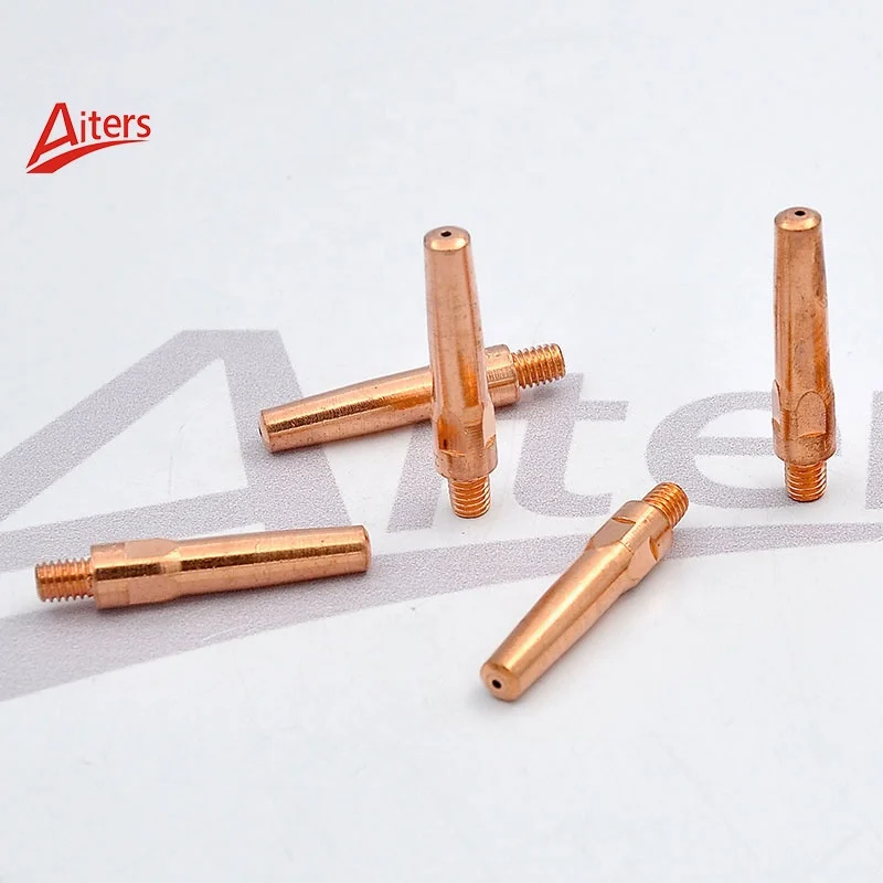 MIG Welding Accessories for M6x45mm Contact Tip CuCrZr KR180A 200A 350A 500A Welding Torch Electrode Tips