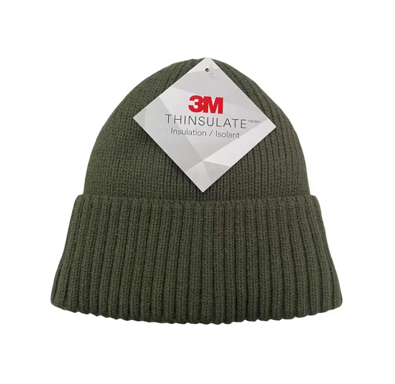 Custom Unisex Ski Outdoor Beanie Cap Rib Chunky Beanie Hats with Thinsulate For Sale