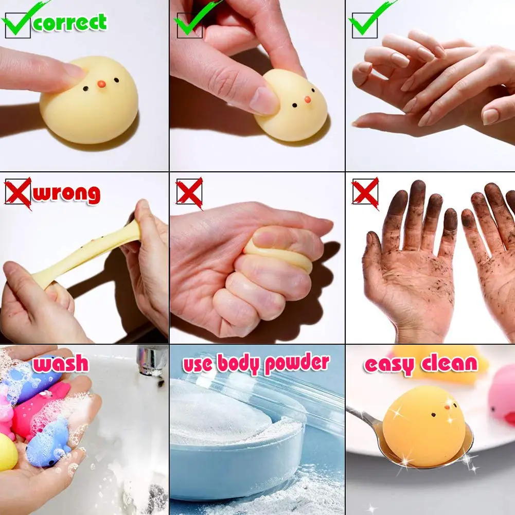 Оптовая продажа с фабрики игрушка-антистресс Mochi сжимаемые игрушки маленькие кавайные сувениры для вечеринки детей