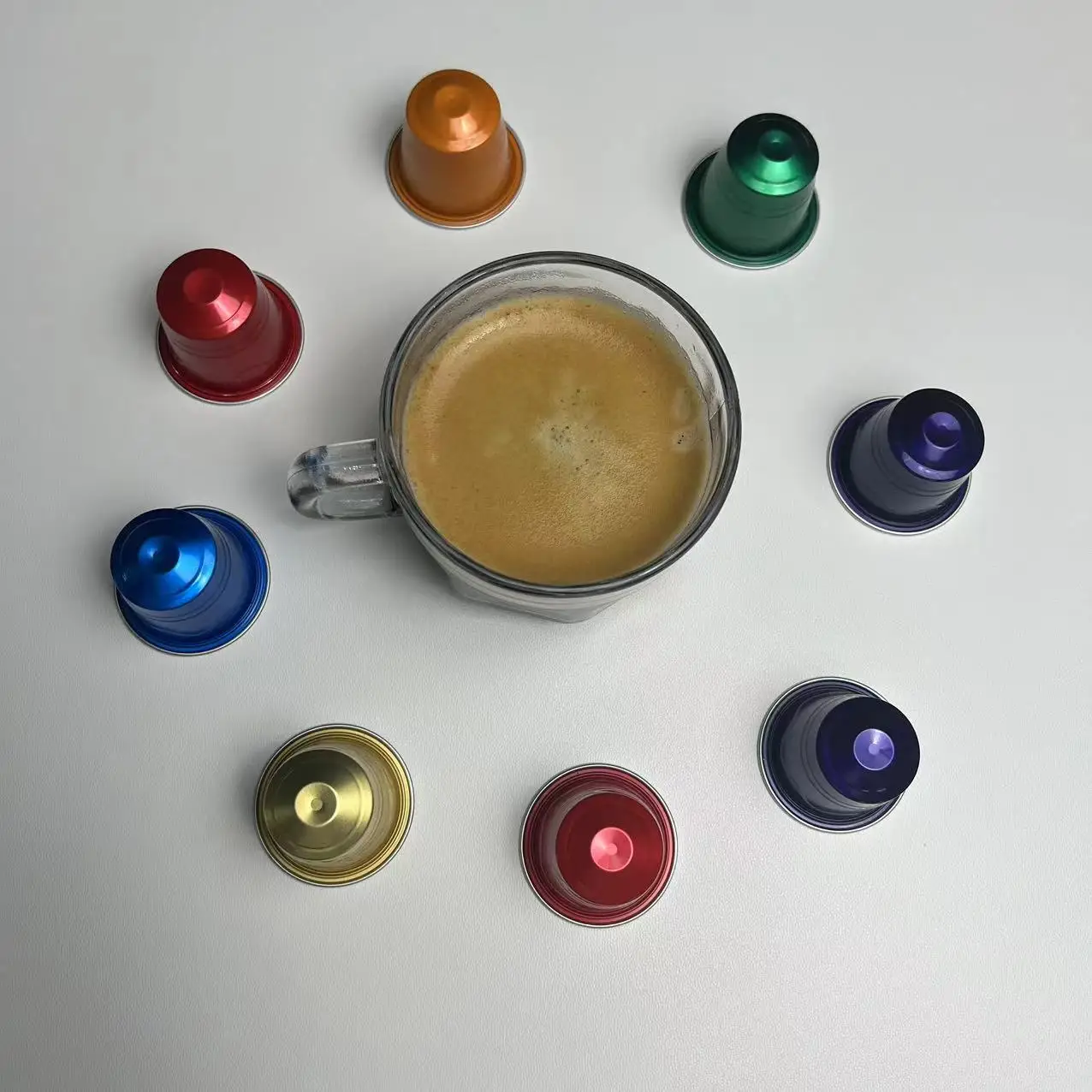 empty aluminum foil coffee capsule with lid empty Capsules Aluminium Coffee Capsules