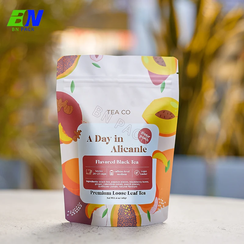 Christmas candy stand up packaging bag OEM plastic food resealable ziplock bag price plastic bag