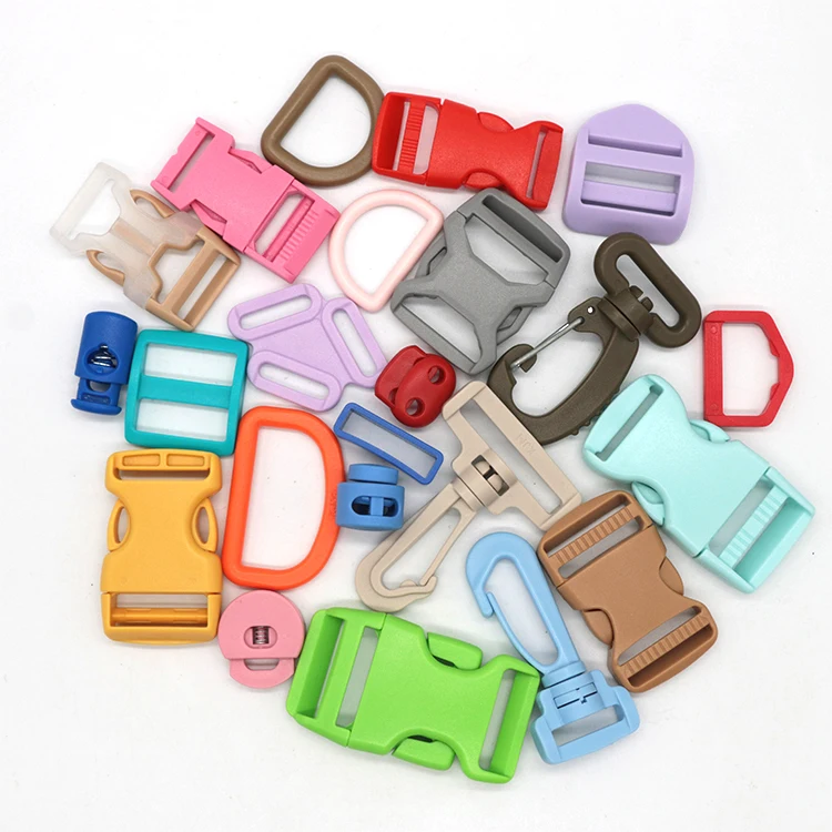 KJM Plastic Bag Accessories Side Release Buckle Hook Clasp Adjustable Strap Connect Strap Clip for Backpack