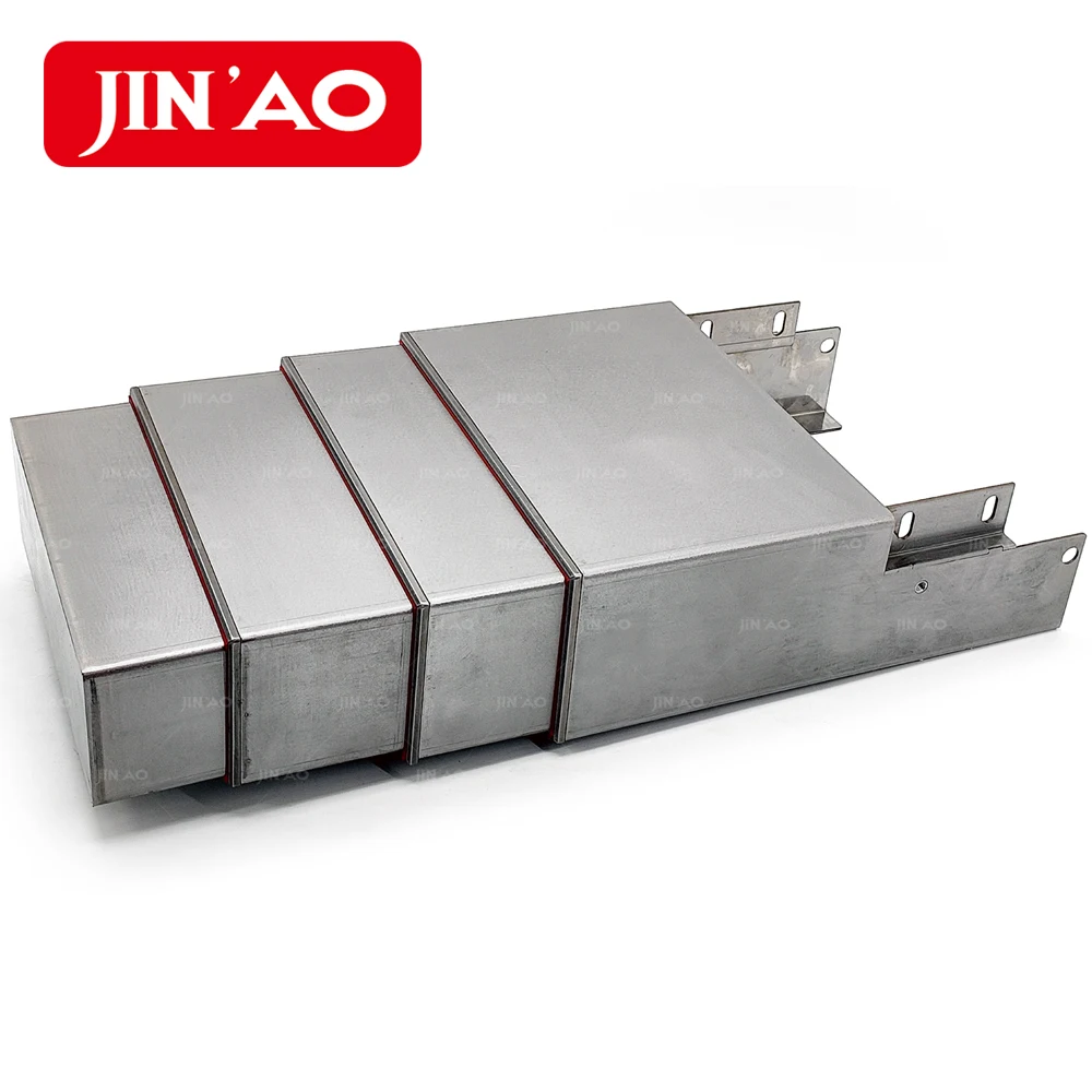 high quality custom-made stainless steel telescopic guideway cover protective bellow cover for cnc machine