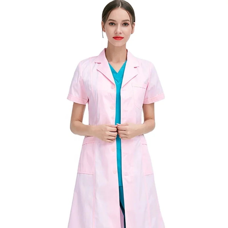 High Quality  Medical Nurse Uniforms OEM Wholesale White Lab Doctor Working Coat Hospital Medical Staff Uniforms for Women
