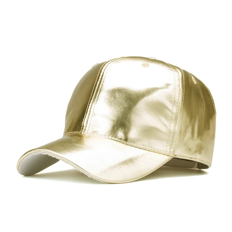 Unisex Men Women pu Leather Baseball Cap Snapback Outdoor Sport Adjustable Fashionable Hat