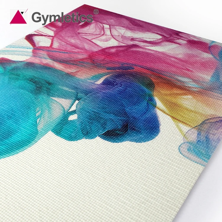 Недорогой Коврик для йоги по заводской цене от производителя цветной нескользящий коврик из ПВХ с принтом гимнастики и аэробики