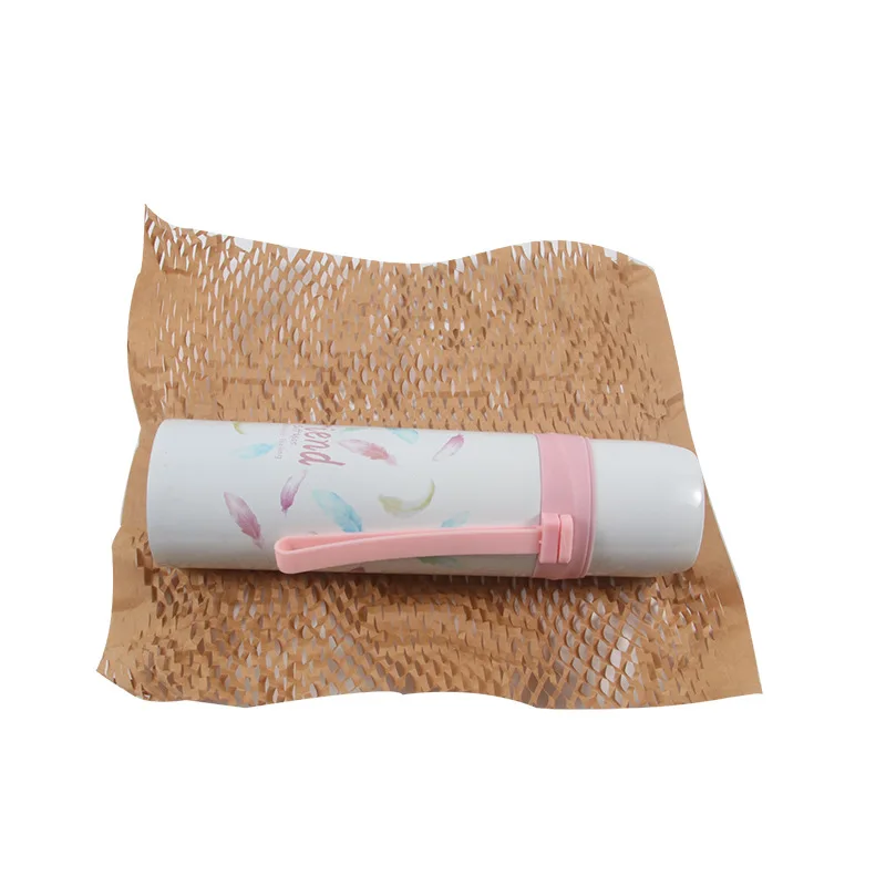 Honeycomb Cushioning Wrap for Moving Shipping Packaging Gifts Recyclable Honeycomb Paper Supplies Bubble Kraft Paper