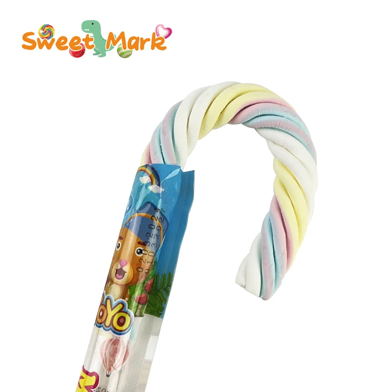 YoYo Long Twist Marshmallows Sweet Soft Marshmallow Candy