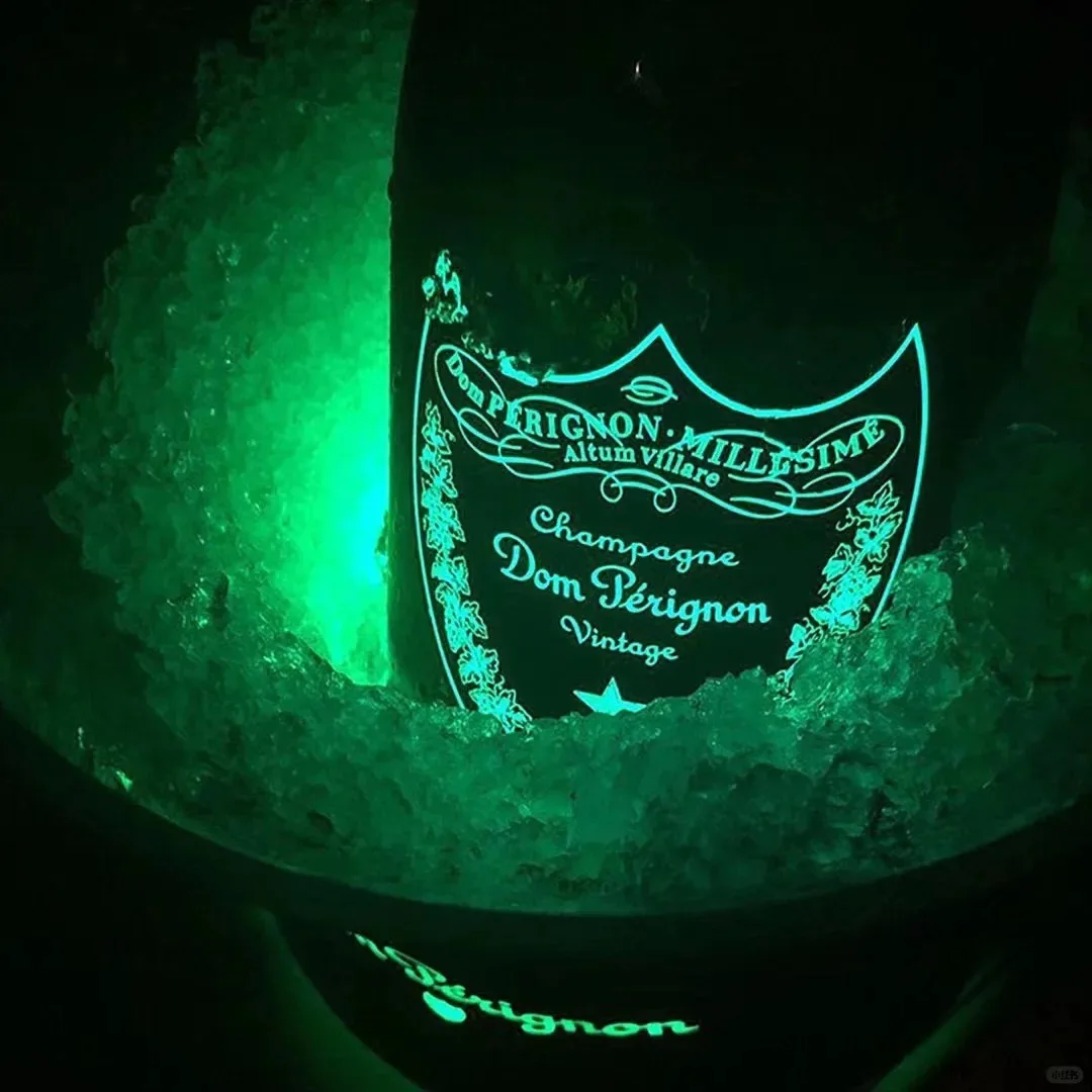 Custom Led Champagne Label EL Wine Bottle Label Luminous Adhesive Sticker Led Waterproof Wine EL Bottle Label