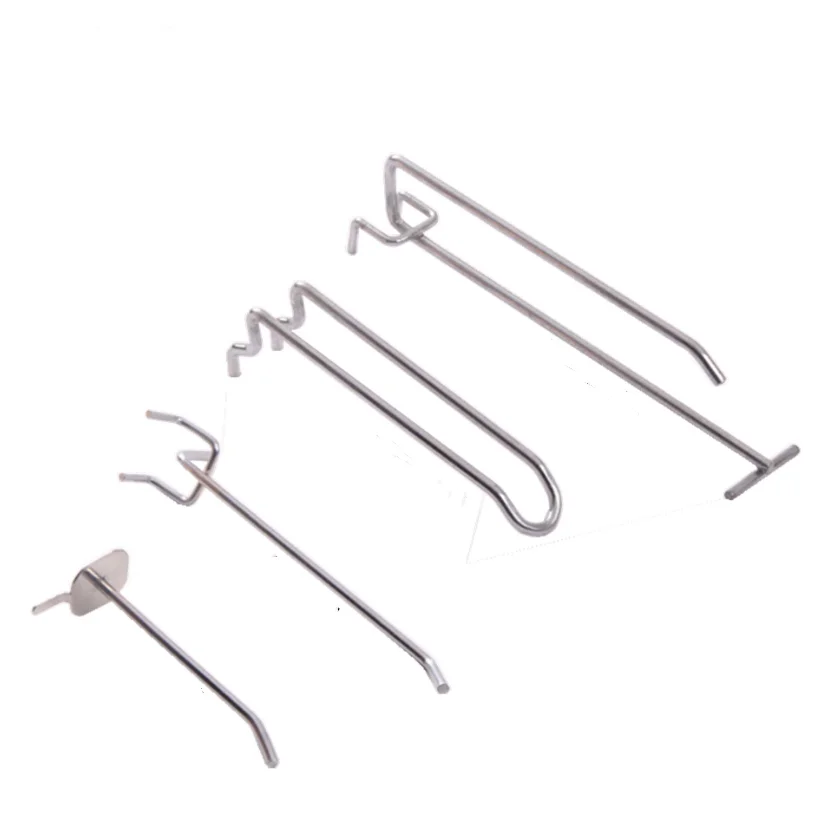 China Supplies Metal Steel Plastic Retail Display Hooks Hanger Metal Slatwall Hook Supplier Cardboard Waterfall Hook