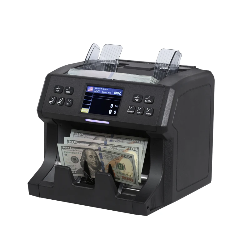 Multi Currency 2 CIS mix bill value money cash counter money counting automatic money counter machine portable