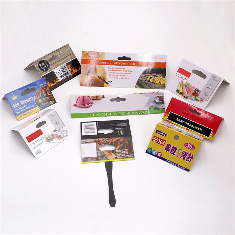Custom Printing Thick Paper Die Cut Irregular Paper Card  Header Cards for Outstanding Packaging