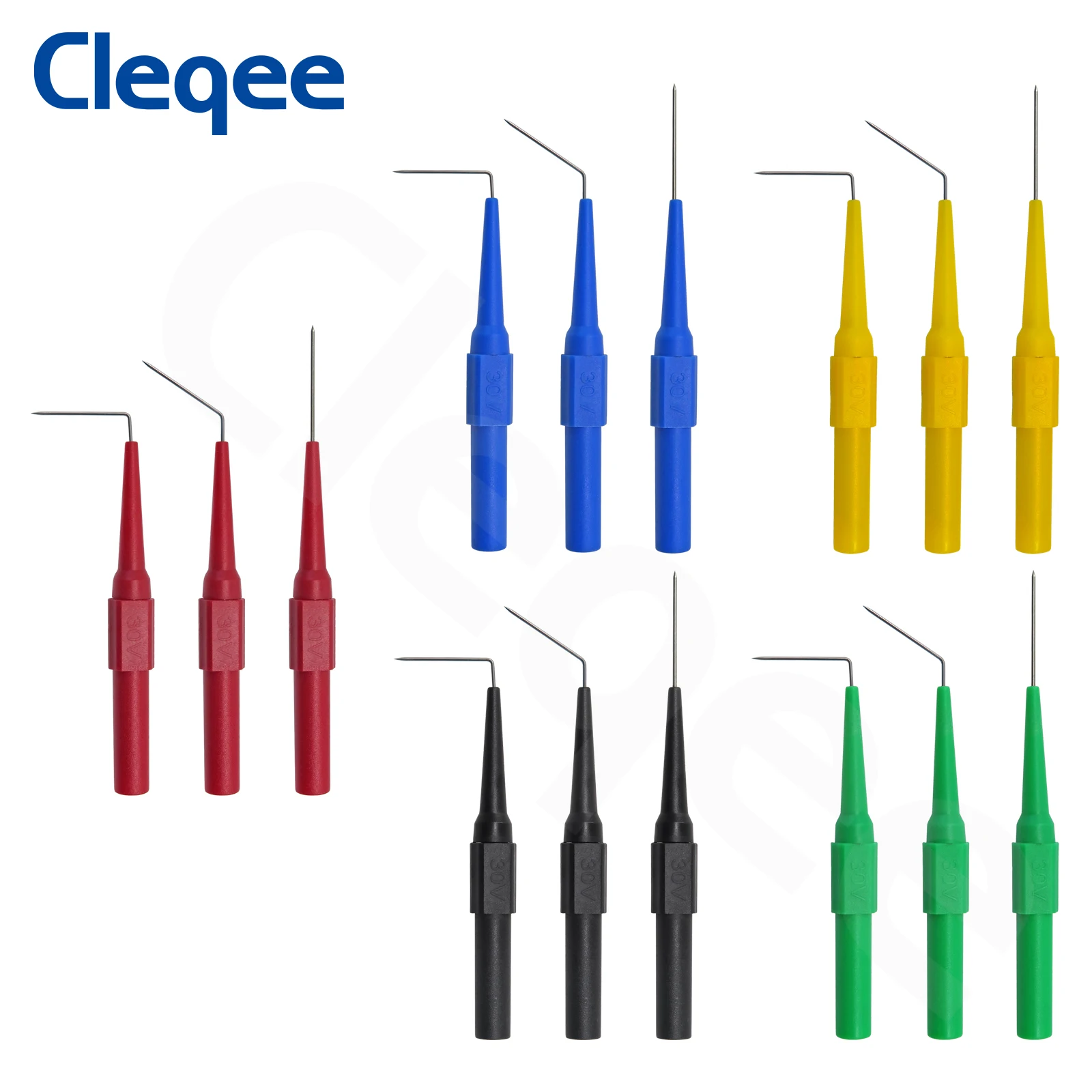  Cleqee-1 P1920 защищенный зажим «крокодил» «банан» к вилке типа привести тестовый щуп подключить до 4 мм контрольные выводы вилки «банан для электрических задняя крышка зонда